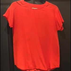 Silk tee purchased at Madewell